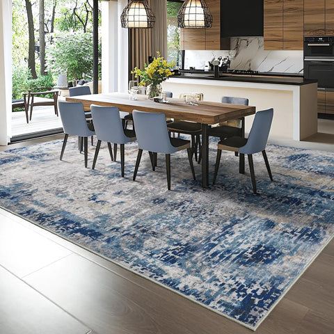 Navak Carpet Living Room Area Rugs Soft Large Modern Abstract Area Rug,  Boho Vintage Machine Washable Non Slip Carpet , Low Pile Rugs