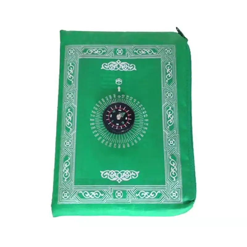 Navak Carpet Portable Muslim Travel Prayer Mat Prayer Rug with Compass and Booklet Musallah Pads Carpet Outdoor Ramadan Islamic Gift