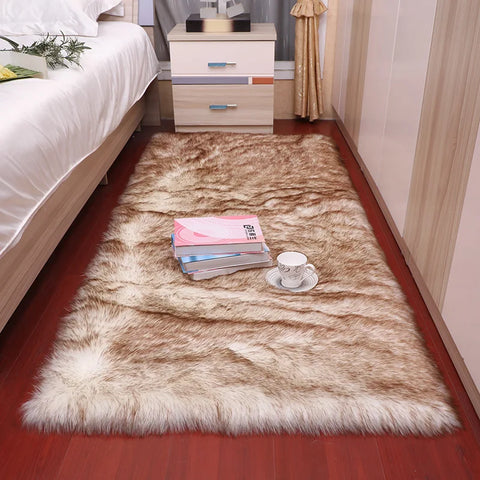 Navak Carpet Artificial Sheepskin Carpet Sofa Floor Mat Living Room Bedroom White Hairy Large Carpets Whole Sheepskin Cushion Bay Window Mats