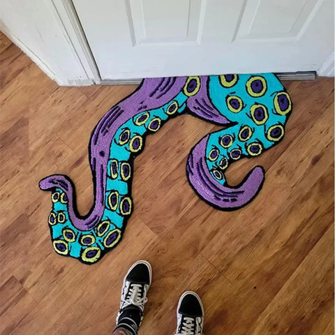 Navak Carpet Exclusive Picks Home Living Room Entrance Mat Octopus Home Bedroom Decoration Living Room Bathroom Kitchen Floor Mat Anti-Slip Foot Mat