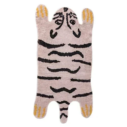 Navak Carpet Exclusive Picks Cartoon Leopard Carpet For Cooling And Warmth, Home Decoration, Bedroom Plush Floor Mat, Living Room Rest Area Floor Mat