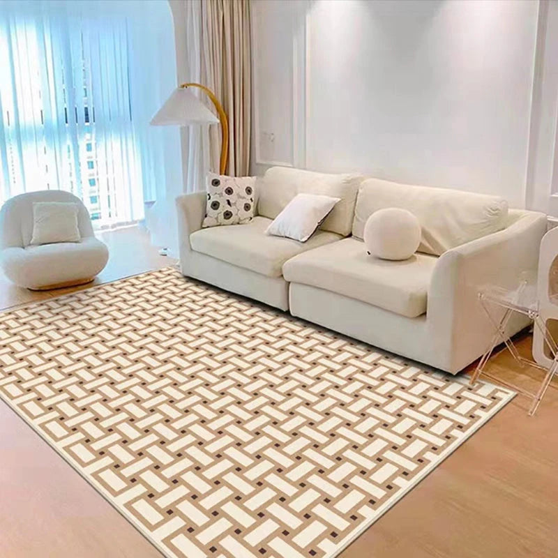 Navak Carpet Living Room Carpet Brown Patterned Rug Big Size Home Decoration Floor Mat Soft Plush Room Decor Large Area Rugs Shaggy Bedroom