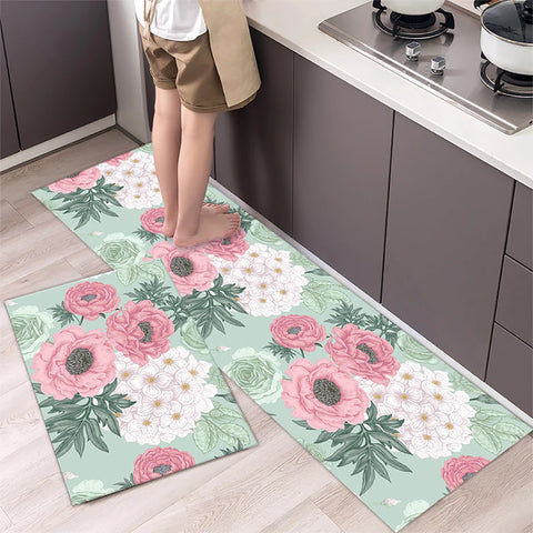 Navak Carpet Absorbent Kitchen Rug Non-slip Floor Mat Absorb Oil Kitchen Long Area Rug Bedroom Carpet Entrance Doormat Home Decor Room Tapis