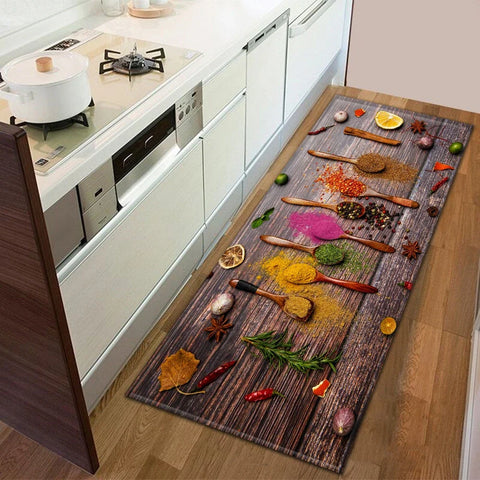 Navak Carpet Exclusive Picks Creative Spice Oil-absorbing kitchen mat Front door mat Bathroommat Kitchen drain mat Summer Anti-slip Diatomaceous eartｈ