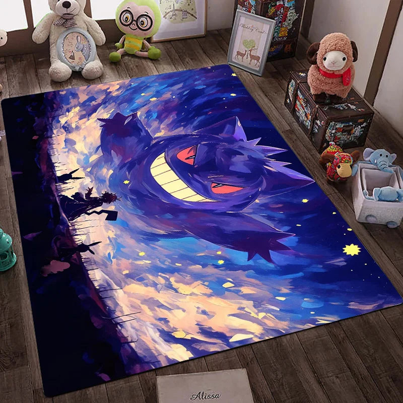 Navak Carpet Daily Picks Cartoon Anime Pokemon Carpet Floor Mat Gengar Lucario Living Room Bathroom Bedside Rug Home Decor