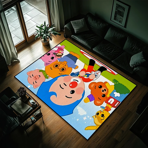 Navak Carpet Cartoon P-Plim P-Plim small carpet Bedside Kitchen Bath Living Home House Bedroom Floor Mat Doormat Large Carpet Rug Decoration