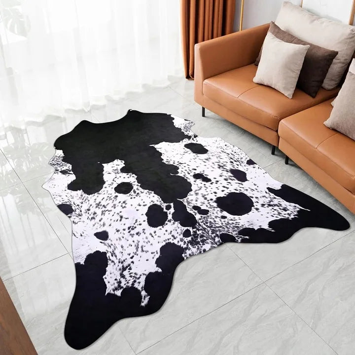 Navak Carpet American style Animal Print Rug faux fur cowhide rug Bedroom carpet room carpet for living room rugs house decoration floor mats