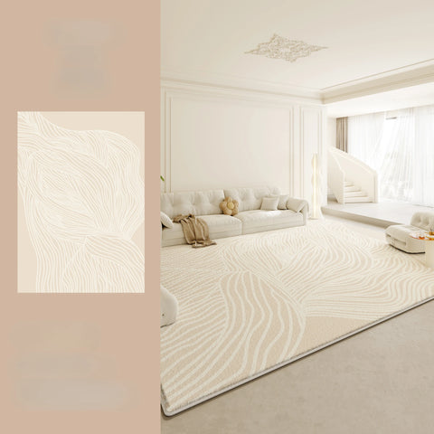 Navak Carpet Large Area Rugs for Bedroom Cream Style Living Room Decoration Plush Carpet Home Fluffy Soft Rug Thick Anti-slip Study Floor Mat