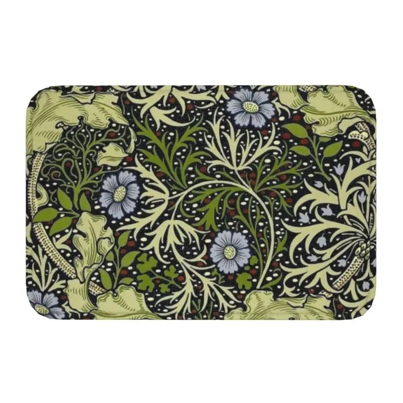 Navak Carpet Custom William Morris Compton Floral Art Nouveau Pattern Doormat Bath Door Floor Mat Textile Pattern Toilet Rug Carpet Footpad