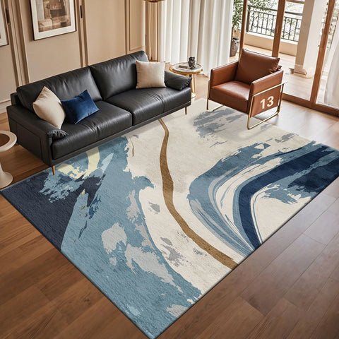 Navak Carpet Modern Light Luxury Abstract Carpet for Living Room Coffee Tables Sofa Rugs Bedroom Soft Floor Mat