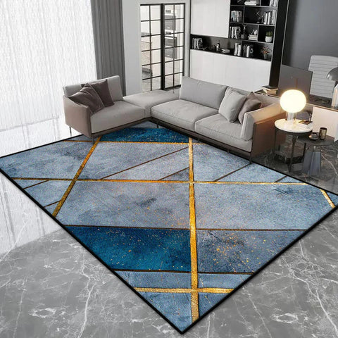 Navak Carpet Nordic Geometric Style Carpet Living Room Luxury Decoration Bedroom Large Area Rugs Lounge Coffee Tables Non-slip Floor Mat Soft