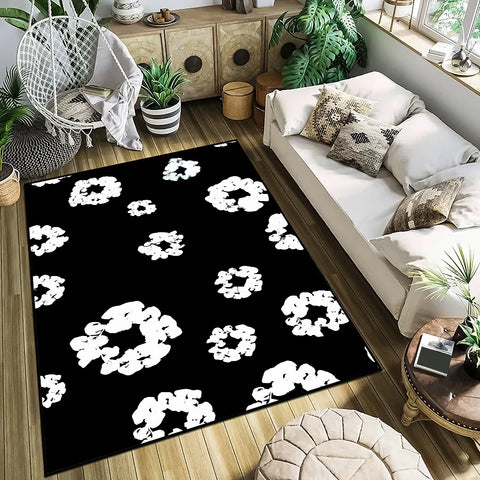 Navak Carpet small T-Tears carpet Anti-Slip Kitchen Bedroom fashion D-Denim Handmade Tufted Rug Luxury Living Room Entrance Decoration
