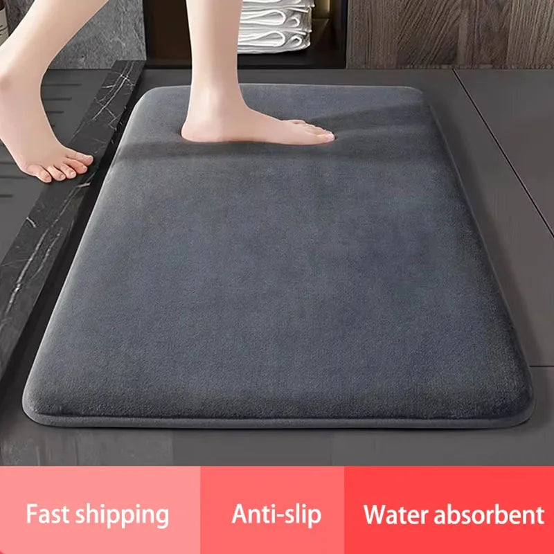 Navak Carpet Super absorbent thick sponge bathroom mat absorption mat toilet door anti-slip mat coral wool household quick drying foot mat