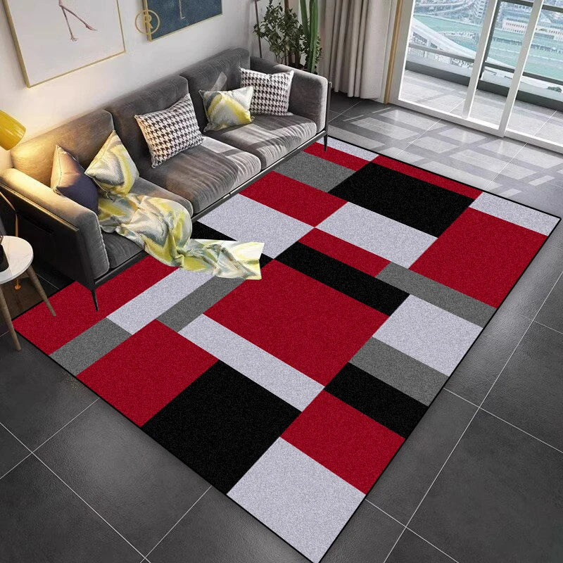 Navak Carpet Lattice Design Carpet Living Room Geometric Pattern Decoration Sofa Non-slip Rugs 200x300 Lounge Short Velvet Coffee Tables Mats