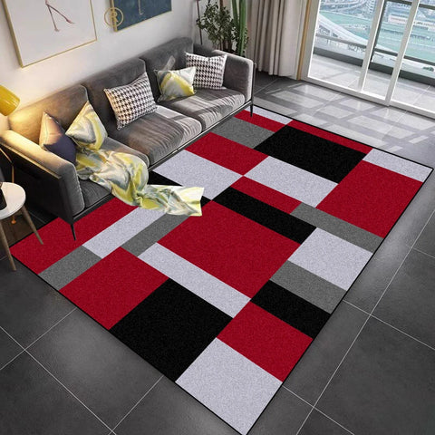 Navak Carpet Lattice Design Carpet Living Room Geometric Pattern Decoration Sofa Non-slip Rugs 200x300 Lounge Short Velvet Coffee Tables Mats