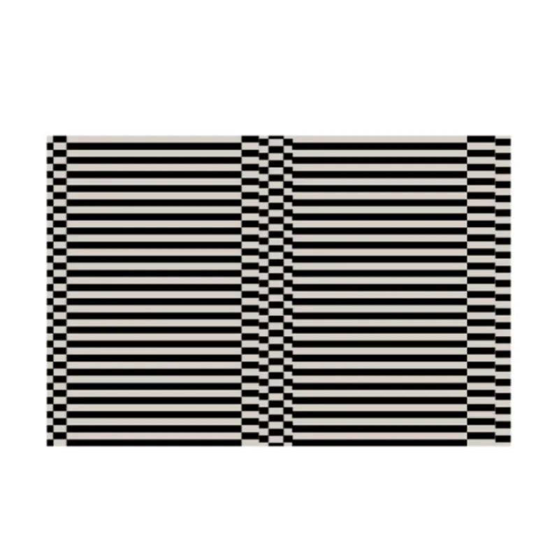 Navak Carpet French Retro Bedroom Decor Stripe Carpet Minimalist Carpets for Living Room Home Art