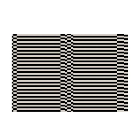 Navak Carpet French Retro Bedroom Decor Stripe Carpet Minimalist Carpets for Living Room Home Art