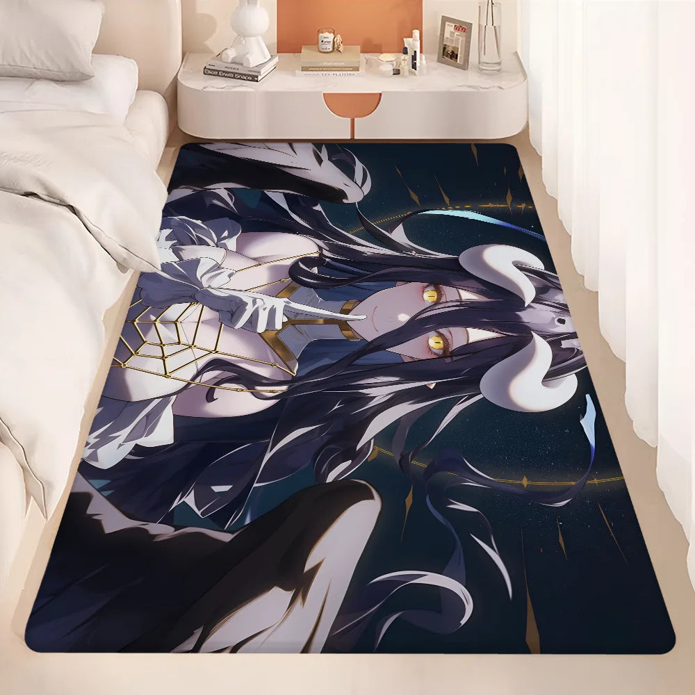 Navak Carpet Gamer Albedo Anime Sexy Girls Floor Mat Nordic Style Home Doormat Bathroom-Toilet Mats Bedroom Hotel Decor Mat