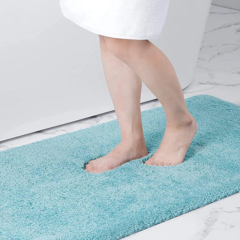 Navak Carpet Kitinjoy Fluffy Bathroom Rugs Non-Slip Washable Absorbente Bath Mat Soft Shaggy Microfibre Bath Mats Resist Dirt Kitchen Carpets