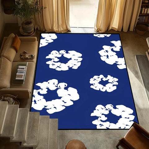 Navak Carpet small T-Tears carpet Anti-Slip Kitchen Bedroom fashion D-Denim Handmade Tufted Rug Luxury Living Room Entrance Decoration