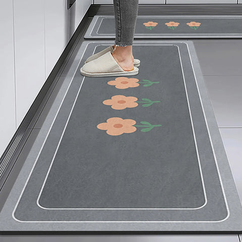 Navak Carpet Non-slip Kitchen Mat Long Rugs Crystal Velvet Carpet for Living Room Absorbent Foot Mats Bedroom Doormat Alfombra Small Rugs