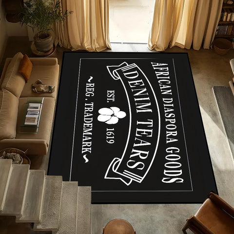 Navak Carpet small T-Tears carpet Anti-Slip Kitchen Bedroom fashion D-Denim Handmade Tufted Rug Luxury Living Room Entrance Decoration