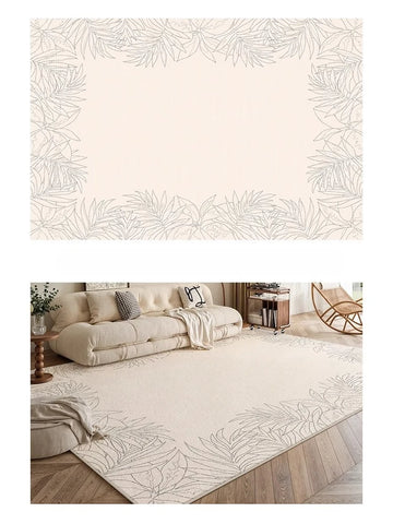Navak Carpet Cream Style Rugs for Bedroom Large Area Living Room Decoration Non-slip Carpet Thickend Plush Lounge Rug Fluffy Soft Bedside Rug