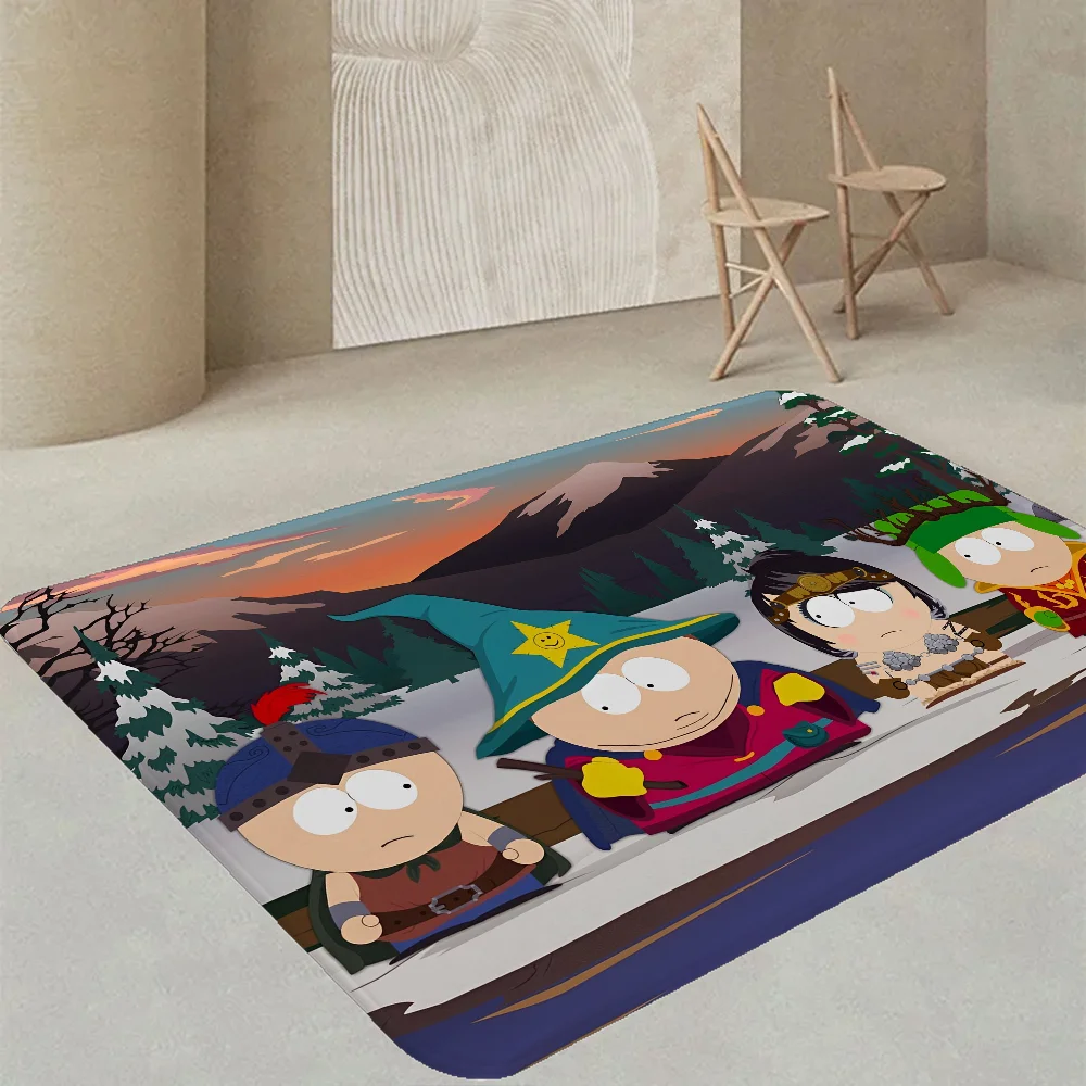 Navak Carpet Amine S-South Cartoon P-Park Door Mat Washable Non-Slip Living Room Sofa Chairs Area Mat Kitchen Doormat Area Rug