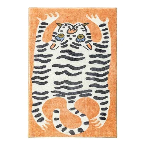 Navak Carpet Exclusive Picks Cartoon Leopard Carpet For Cooling And Warmth, Home Decoration, Bedroom Plush Floor Mat, Living Room Rest Area Floor Mat