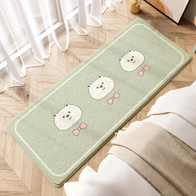 Navak Carpet Exclusive Picks Minimalist Style Faux Cashmere Carpet Bedroom Bedside Rugs Office Long Non-Slip Floor Mats Home Decoration