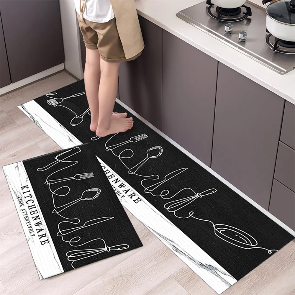 Navak Carpet Non-slip Kitchen Mat Long Rugs Crystal Velvet Carpet for Living Room Absorbent Foot Mats Bedroom Doormat Alfombra Small Rugs
