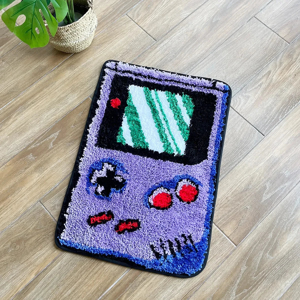 Navak Carpet LAKEA Hand-held Game Device Tufted Rug GameRoom Funny Childhood Memories Flocking Carpet Floor Anti Slip Doormat Aesthetic