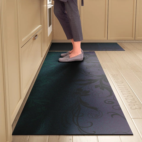 Navak Carpet Kitchen Mat Absorbent Printed Kitchen Rugs Non-slip Area Mat Hallway Long Carpets for Living Room Bedroom Entrance Doormat Bath