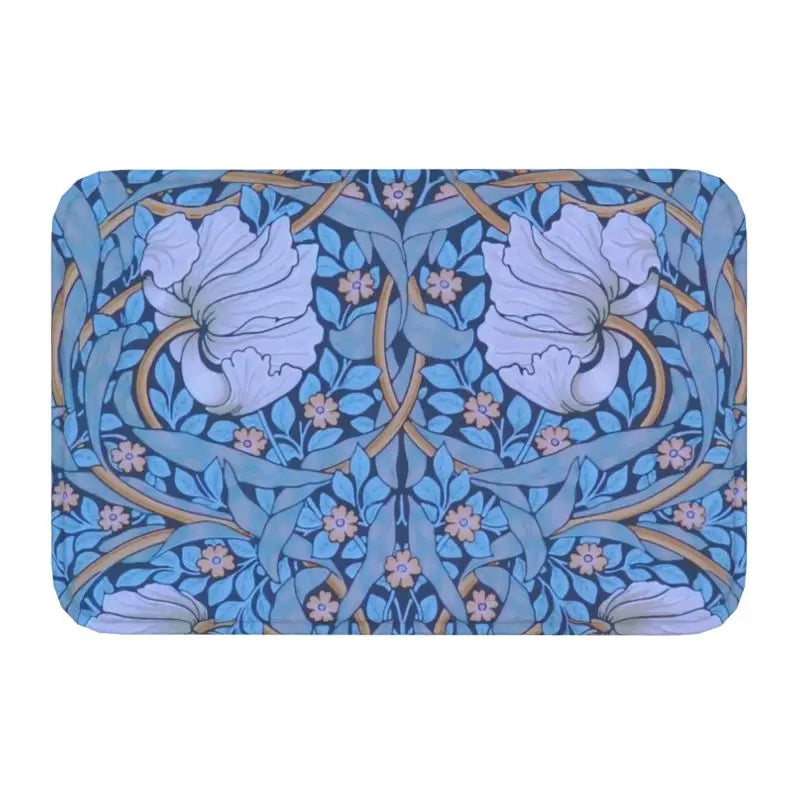 Navak Carpet Custom William Morris Compton Floral Art Nouveau Pattern Doormat Bath Door Floor Mat Textile Pattern Toilet Rug Carpet Footpad