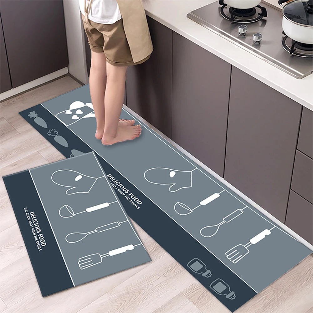Navak Carpet Non-slip Kitchen Mat Long Rugs Crystal Velvet Carpet for Living Room Absorbent Foot Mats Bedroom Doormat Alfombra Small Rugs