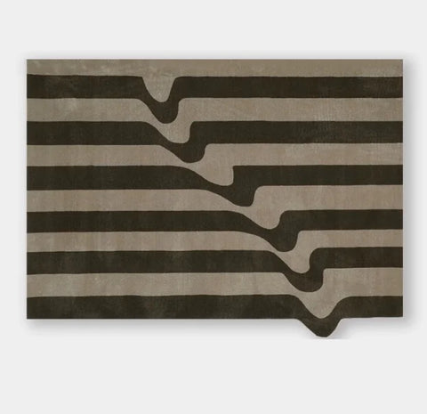 Navak Carpet Light Luxury Rugs for Bedroom Black White Plaid Living Room Decoration Carpet Fluffy Soft Study Rug Home Thicken Plush Floor Mat