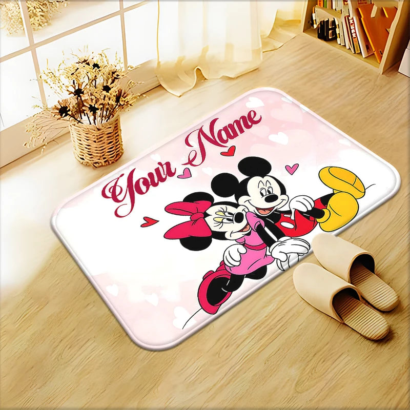Navak Carpet Mickey and Minnie Mouse Nursery Red Cute mat  Kids Room Rug Baby Room Decor Gift for Kids  Area Rug  Kids Room Decor rug