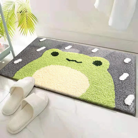 Navak Carpet Exclusive Picks Cartoon Toilet Bathroom Wool-Like Rug For Floor Under Door Anti-Slip And Water-Absorbing Carpet For Home Decoration