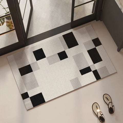 Navak Carpet Bathroom Carpet Absorbent Floor Mat Diatom Mud Bath Shower Area Non-slip Foot Mats Black Home Decoration Rug for Toilet 욕실 매트