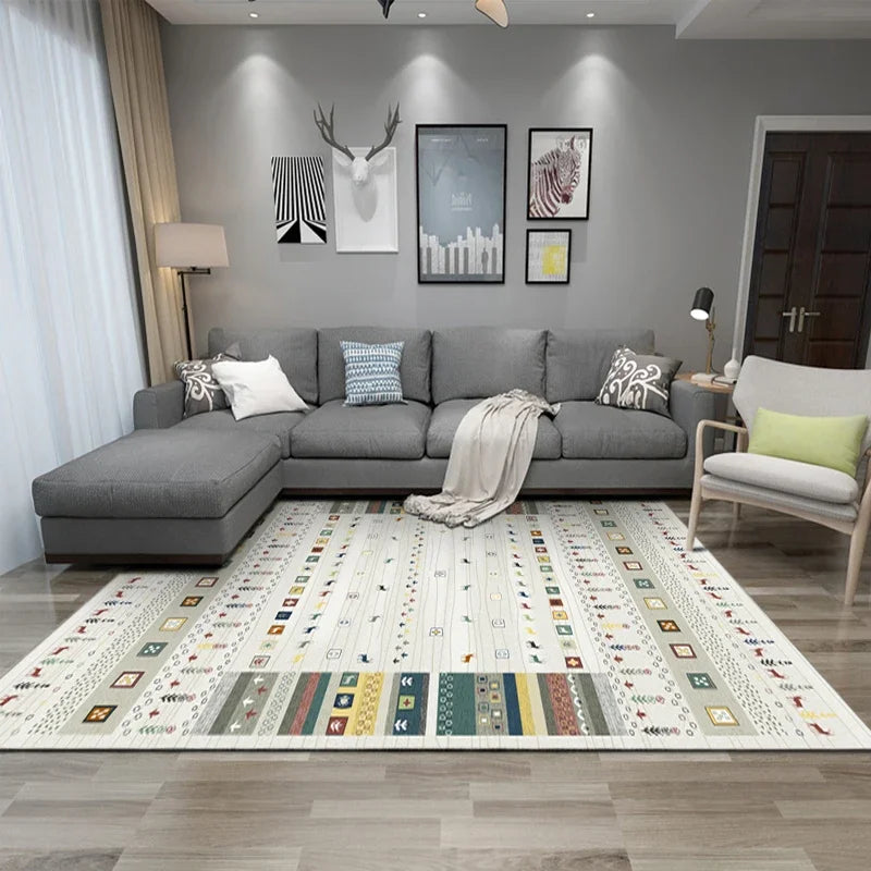 Navak Carpet Bohemian Persian-Inspired Area Rug for Living Room Bedroom Ethnic Tribal Design Soft Non-Slip Floor Mat