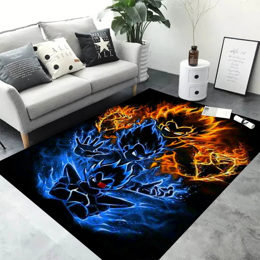 Navak Carpet Daily Picks Area Rugs Anime Son Goku Dragon Ball Z Super Saiyan Goku Ultra Instinct Printed Handmade Carpet for Home Decor
