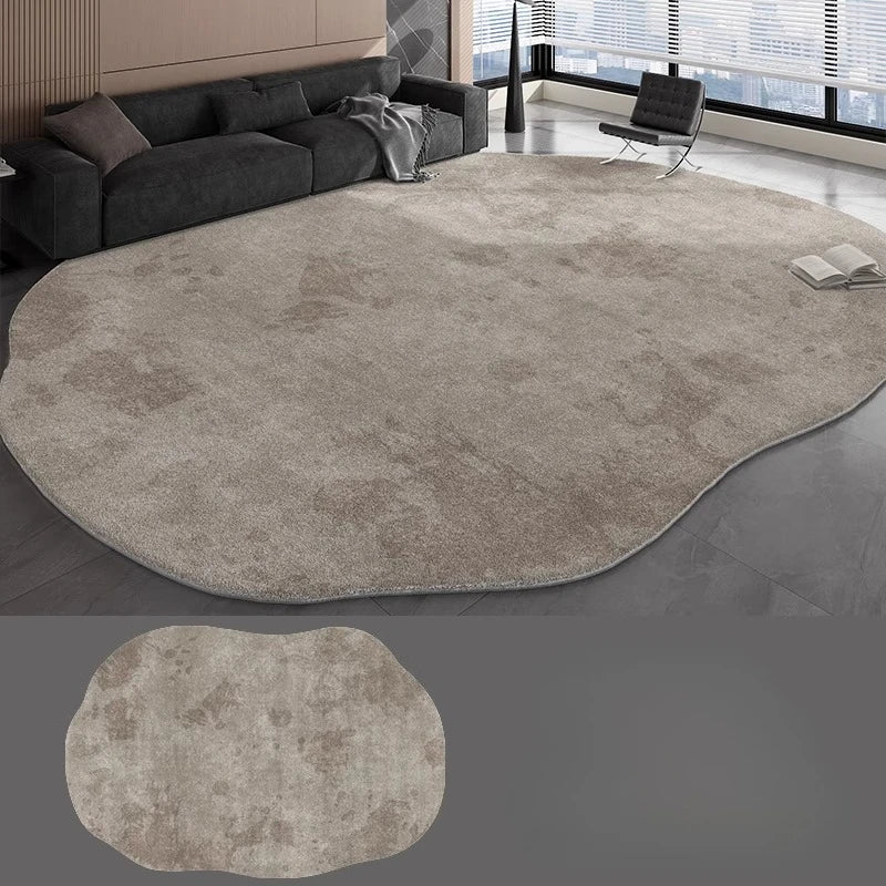Navak Carpet Irregular Shapes Carpets for Living Room Fluffy Soft Lounge Floor Mat HomeThick Plush Rug Large Area Bedroom Decor Grey Carpet