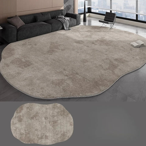 Navak Carpet Irregular Shapes Carpets for Living Room Fluffy Soft Lounge Floor Mat HomeThick Plush Rug Large Area Bedroom Decor Grey Carpet