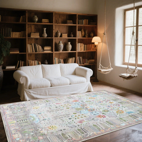 Navak Carpet American Style Retro Decoration Rug Living Room Abstract Art Bedroom Easy Clean Sofa Carpet Lounge Coffee Tables Washable Mat
