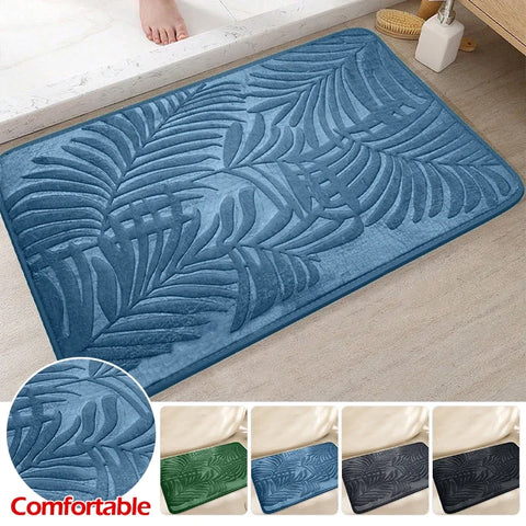 Navak Carpet Absorbent Non-slip Bathroom Rug Memory Cotton Bathrooms Floor Rugs Bath Mat Living Room Bedroom Kitchen Home Carpet