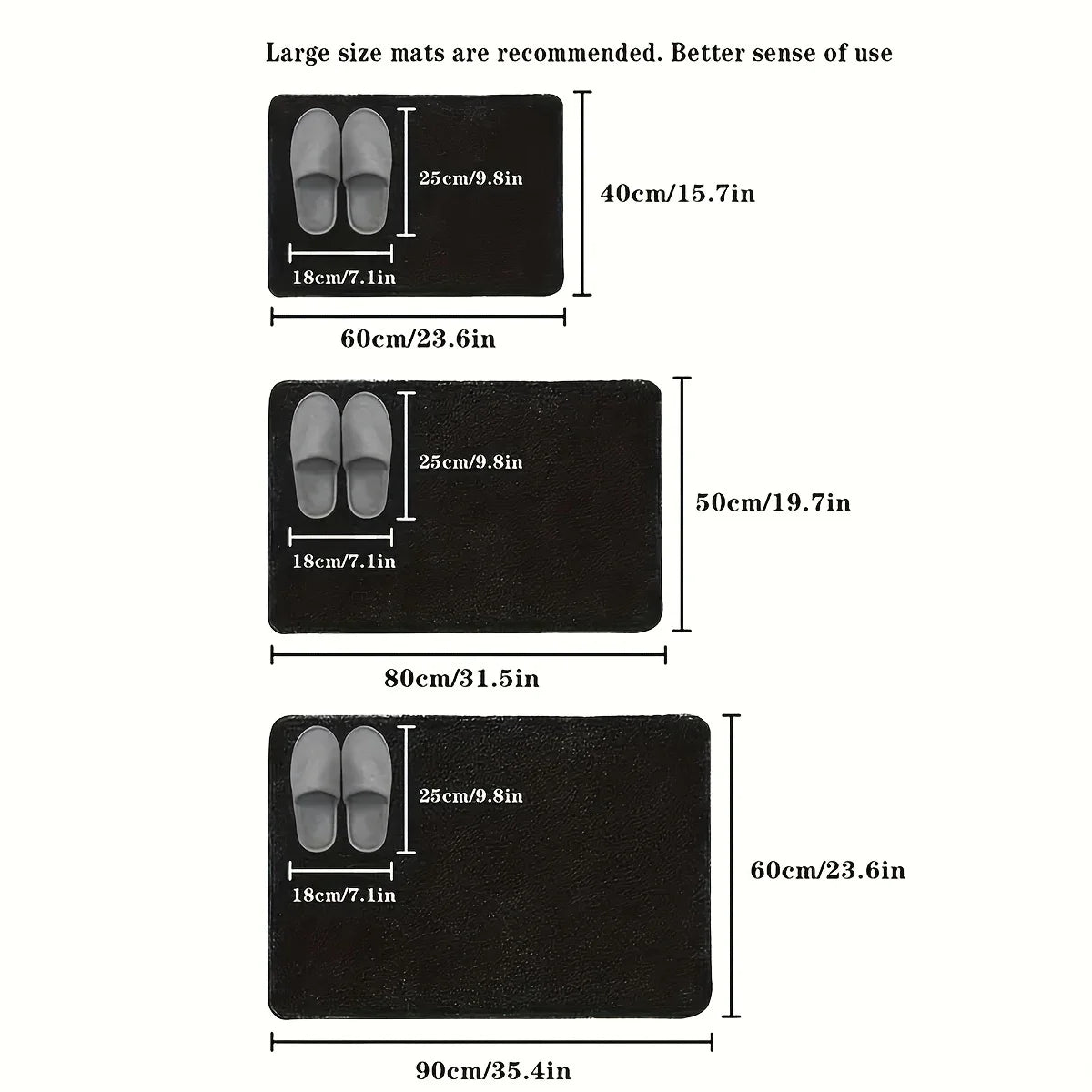 Navak Carpet Simple crystal velvet floor mats entrance door mats household foot mats entrance door mats bathroom absorbent mats