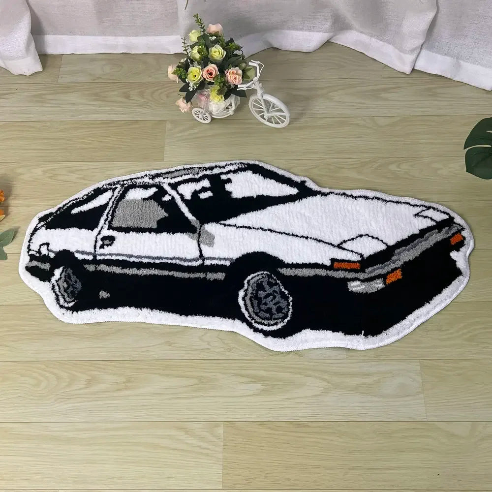 Navak Carpet Fashion Racing Car Rugs Soft Tufting Sports Car Carpet Living Room Bedroom Home Decor Non-slip Floor Mat Bedside Pad Dropship