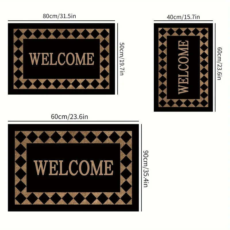 Navak Carpet 1pc Non Slip Welcome Doormat Machine Washable Soft Durable 100 Polyester Modern Home Decor Entryway Rug Fashion Comfort