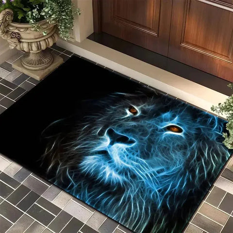 Navak Carpet Exclusive Picks Crystal Pile Carpet Zoo Lion Living Room Bedroom Bathroom Entryway Washable Dirty Resistant Rectangle Rugs