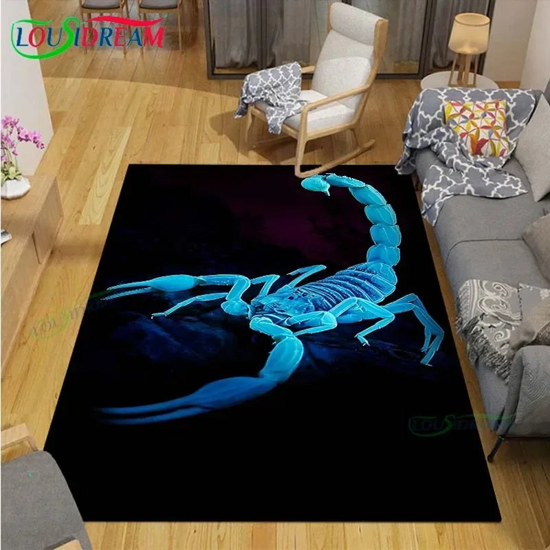 Navak Carpet Beautiful Constellation Scorpion Carpet Living Room Bedroom Bedside Mat Fashion Floor Mat Area Rug Door Mat  Bedroom Decoration